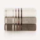 (KIT TOALHAS) BANHO, ROSTO E PISO - LUMINA KARSTEN - Ivory/Greige