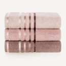 (KIT TOALHAS) BANHO, ROSTO E PISO - LUMINA KARSTEN - Vintage/Rosa