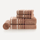 (KIT TOALHAS) BANHO, ROSTO E PISO - LUMINA KARSTEN - Sienna/Ferrugem