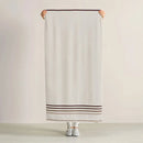 (KIT TOALHAS) BANHO, ROSTO E PISO - LUMINA KARSTEN - Ivory/Ferrugem